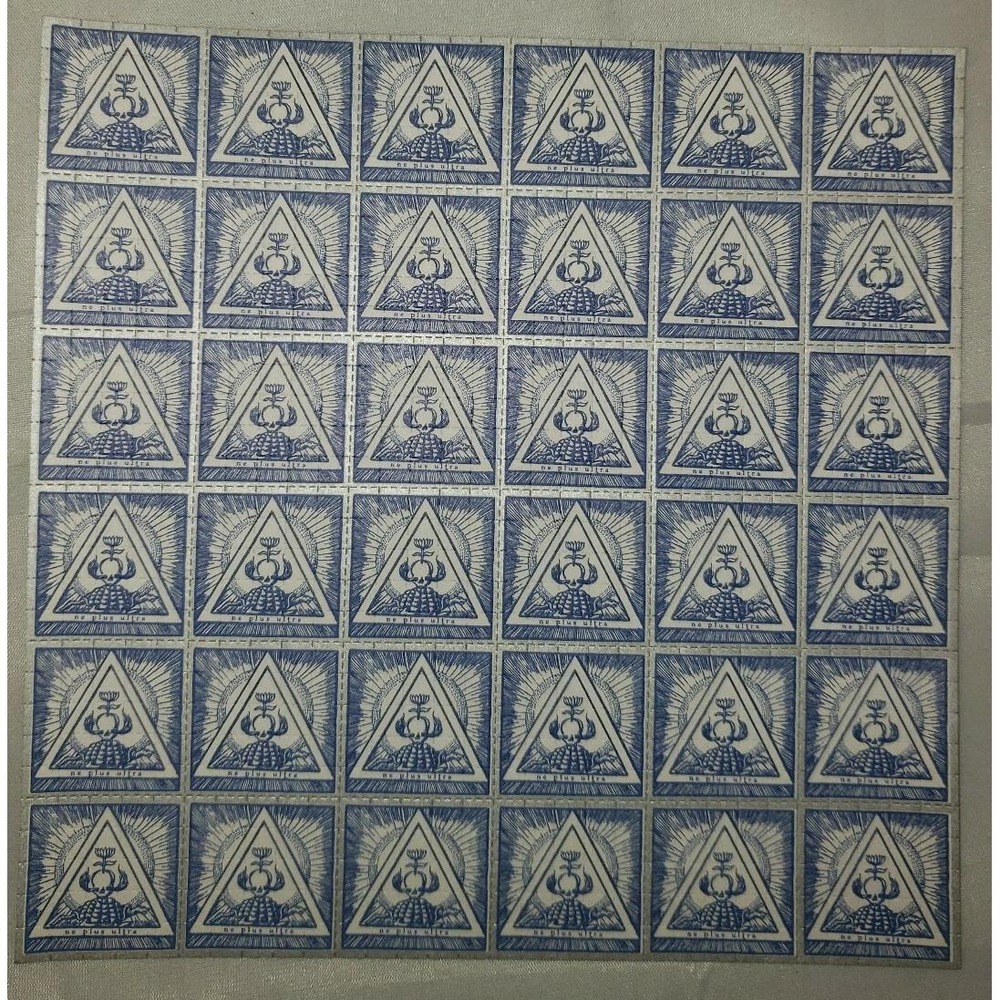 Ne Plus Ultra Blotter‎ Art print psychedelic  Produced by Jon Blackburn 2002